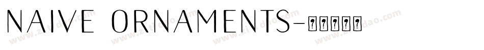 Naive Ornaments字体转换
